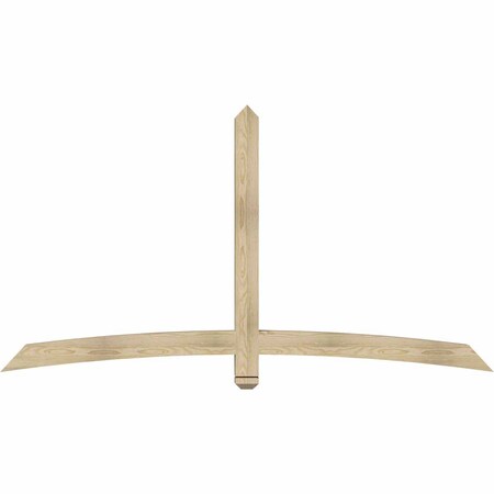 Ekena Millwork Bellingham Rough Sawn Timber Gable Bracket, Douglas Fir, 84"W x 45"H x 4"D x 4"F, 13/12 Pitch GBW084X45X0404BEL00RDF